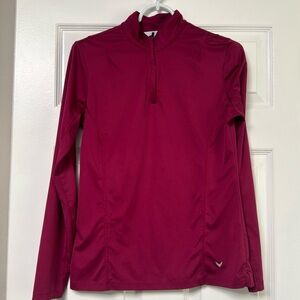 CALLAWAY Magenta 1/2 zip Golf pullover women’s size Medium wicking longsleeve
